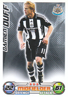 Damien Duff Newcastle United 2008/09 Topps Match Attax #228
